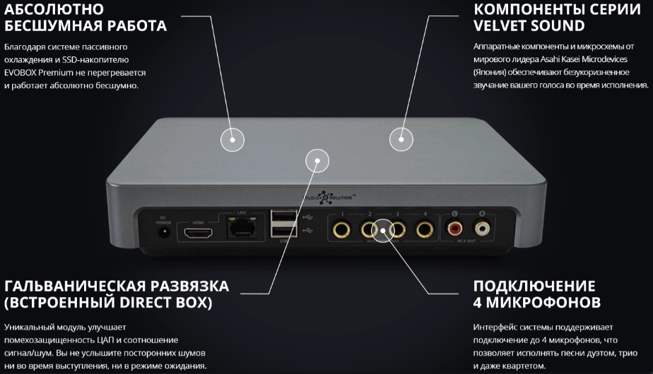 Караоке высокого класса Evobox premium