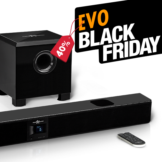 Акция EVO Black Friday! Скидка на аудиосистему EvoSound -40%! 